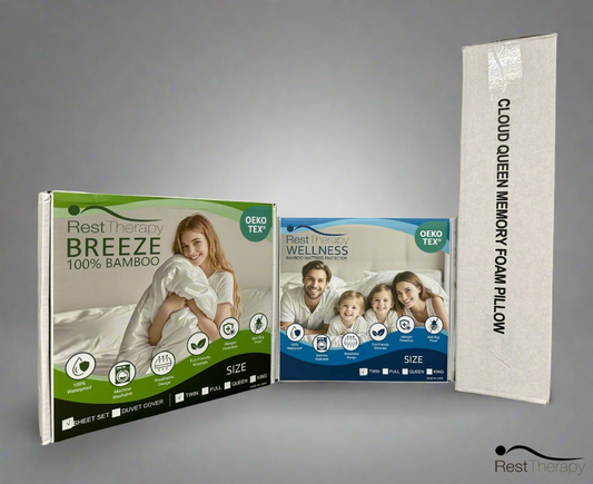 Standard Twin, Full, Queen, or King Size Bedding Package